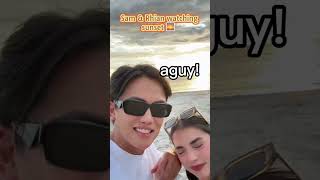 RHIAN RAMOS & SAM VERZOSA—WATCHING SUNSET TOGETHER 😂 #rhianramos #samverzosa