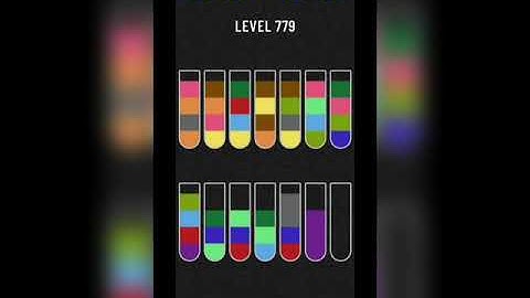 Water sort puzzle level 779