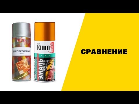 Аэрозольная декоративная эмаль ПРЕСТИЖ «Металлик» + эмаль KUDO (золото)