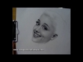 Realism Portrait Drawing of Ariana Grande