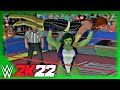 WWE 2K22 | SHE-HULK V TITANIA! | 2 Out Of 3 Falls Count Anywhere Match [60 FPS PC]