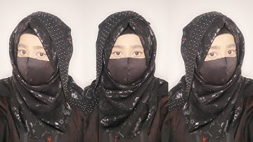 New 2025 Full Coverage Hijab Tutorial With Mask By Wajeeha Fatima