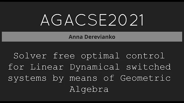 AGACSE2021 Anna Derevianko