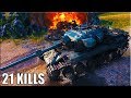 21 ФРАГ ЛИНИЯ ФРОНТА 🌟 World of Tanks Centurion Mk. 5/1 RAAC лучший бой