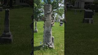 AMAZING GRAVESTONE!! Francis Millard Baker | DIED OF TYPHOID FEVER AT 39 #shorts #cemetery #history