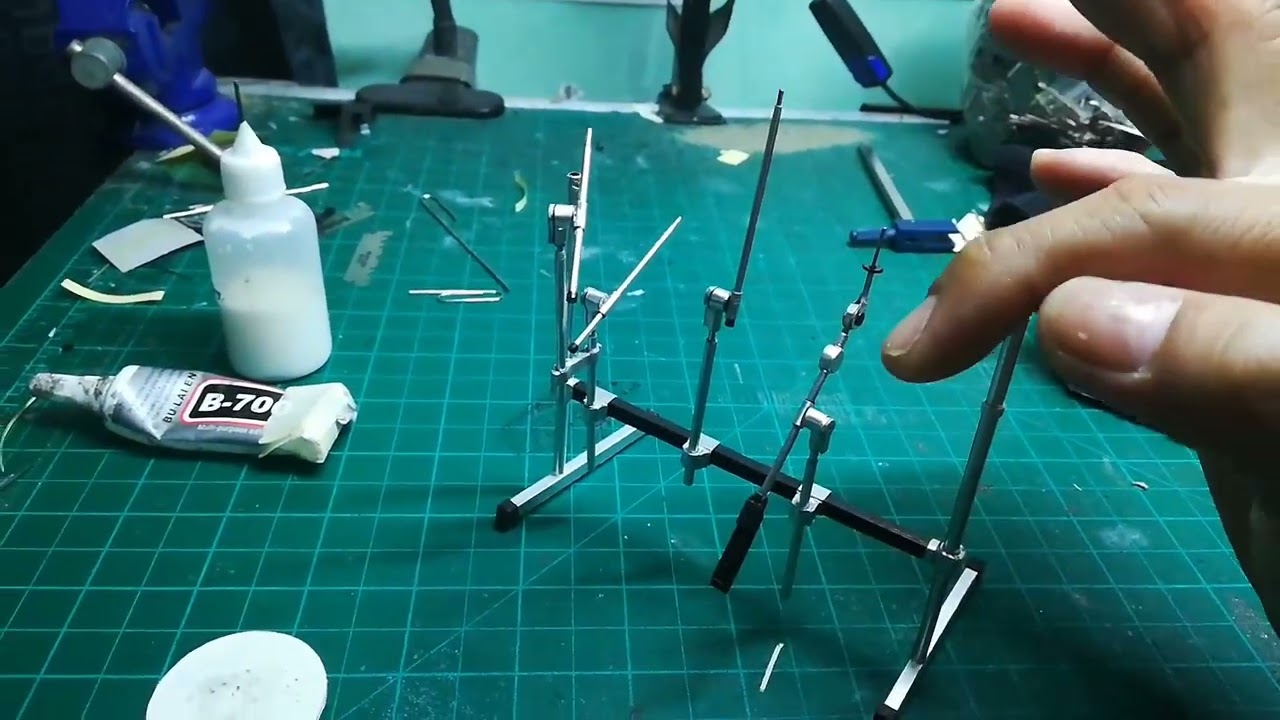 Pearl Mini Drums Project update #2 - Working on cymbal boom holders