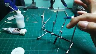 Pearl Mini Drums Project update #2 - Working on cymbal boom holders