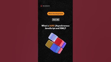 What is AJAX (Asynchronous JavaScript and XML)👩🏻‍💻 | #shorts #coding #javascript #webdevelopment