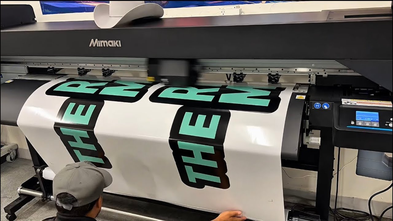 New Mimaki CJV200-160 printing.