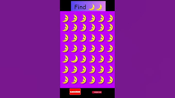 Find 🌙🌙& comment 🧐 #shorts #spot #eyetest #emojichallenge#trending#findthedifference#find#subscribe