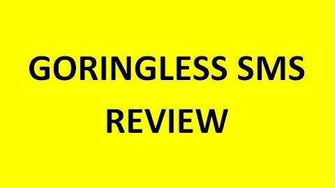 Goringless Sms Review