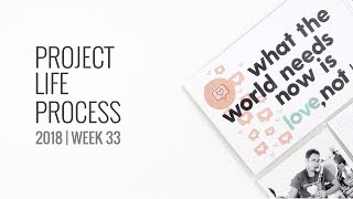 Project Life Process 2018 Week 33 | Kelly Purkey DT FaceTime Kit