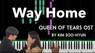 청혼 (Way Home) by Kim Soo Hyun (Queen of Tears OST) piano cover   sheet music   lyrics