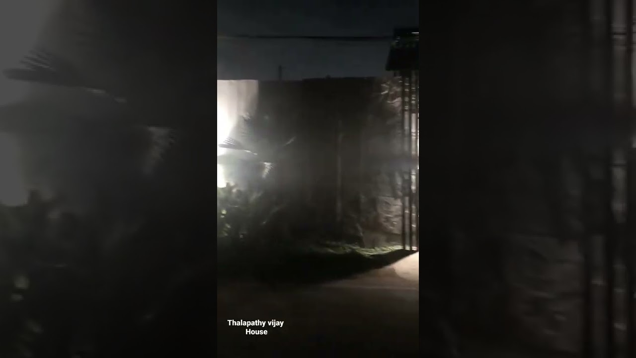 Thalapathy vijay House in chennai | night time | 