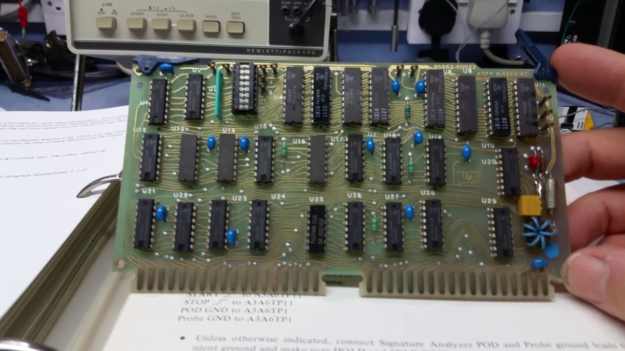 HP 8568a Pt5 Fault finding with Signature analyzer. - YouTube