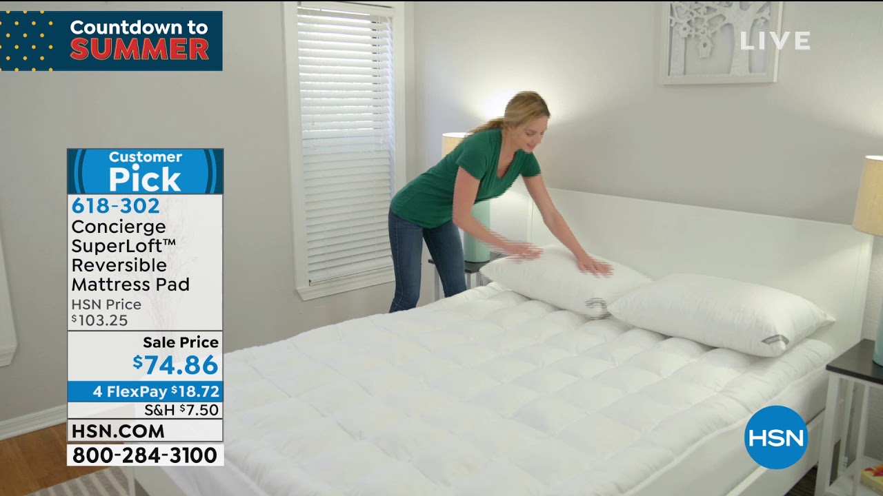 concierge superloft reversible mattress pad