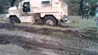 MRAP stuck in the mud