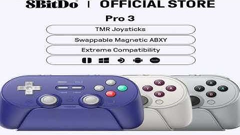 A must-have product! 8BitDo Pro 3 Wireless Gaming Controller for Switch 1/2 Windows, Apple, with T