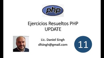 11 - Ejercicios Resueltos PHP - UPDATE