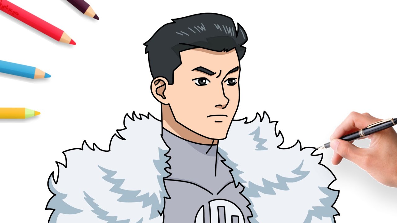 How to draw Emperor Mark from Invincible | easy step by step Tutorial 