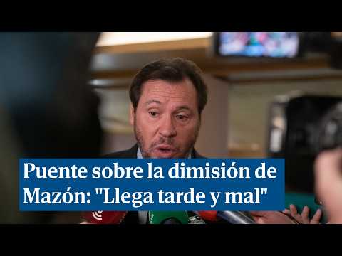 Puente sobre la dimisión de Mazón: 