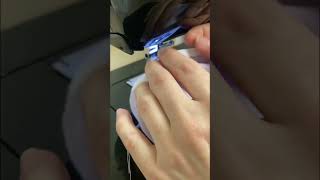 How to sew picot edge elastic to underwear. More Lingerie sewing tutorials on my channel. #shorts