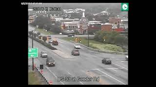 Dramatic Footage Shows Car Driving in Reverse on Ohio Highway