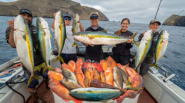 Found REMOTE Island Loaded with Fish! Catch n cook (California Deep Sea Fishing)
