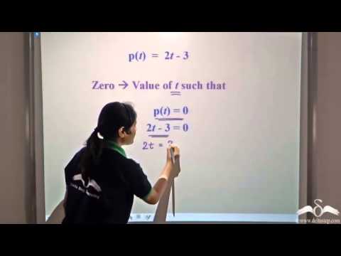 Zero Of A Polynomial Class 9 ICSE CBSE 