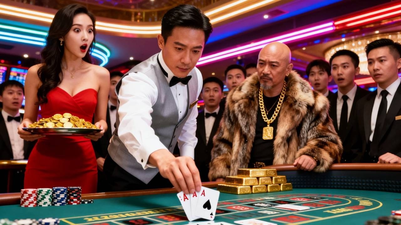 所有人都看不起窮小子，沒想到他是賭神！美女老闆欠下千億賭債，他1秒逆風翻盤贏翻全場，美女當場下跪求婚！ #逆袭  #反转