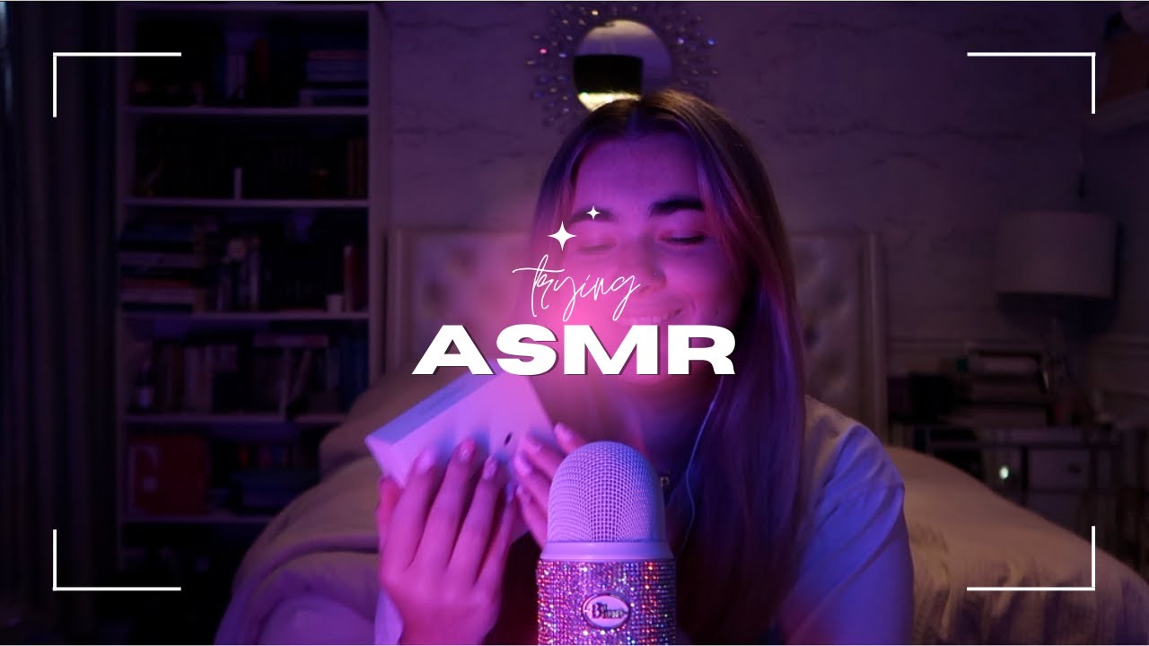 trying asmr for the second time! lol (tapping, scratching crinkling, & other tingly triggers)