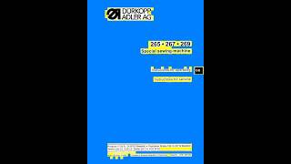 Durkopp-Adler 265, 267, 269 Operation Service Manual In English