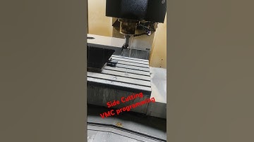 Side cutting VMC programming #sitaram #vmc #cnc #machine