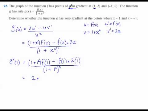Year 12 Maths Methods Questions 26 Ex 4.3 - YouTube