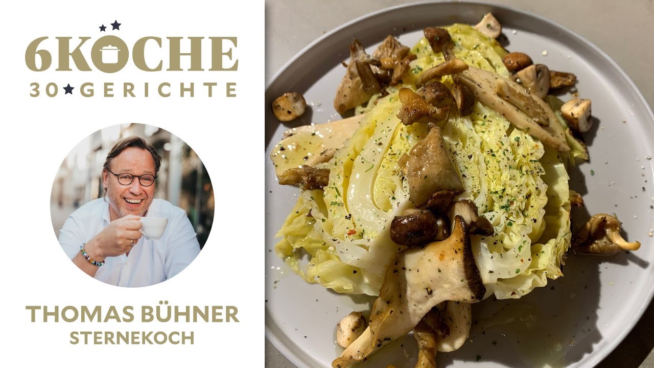 Verbrannter Spitzkohl von Thomas Bühner | Helios Ernährungswoche: 6 Sterneköche, 30 Rezepte