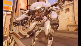 Overwatch 2 Classic (2017 Moth Meta): Flank Dva on Temple of Anubis