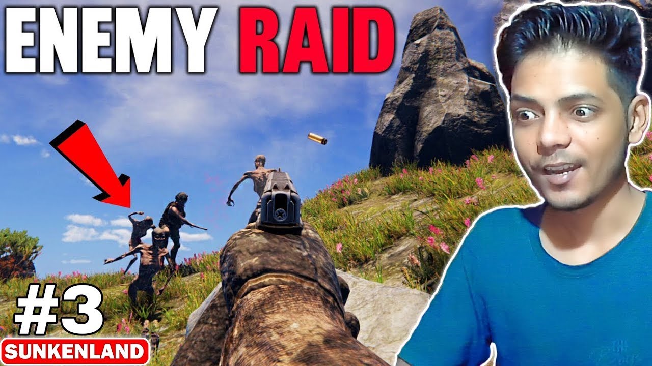 ENEMY RAID ON MY BASE | Sunkenland Survival Gameplay #3 - YouTube