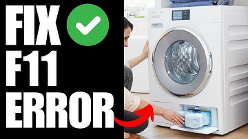 Miele Washing Machine Error F11 - How To Fix