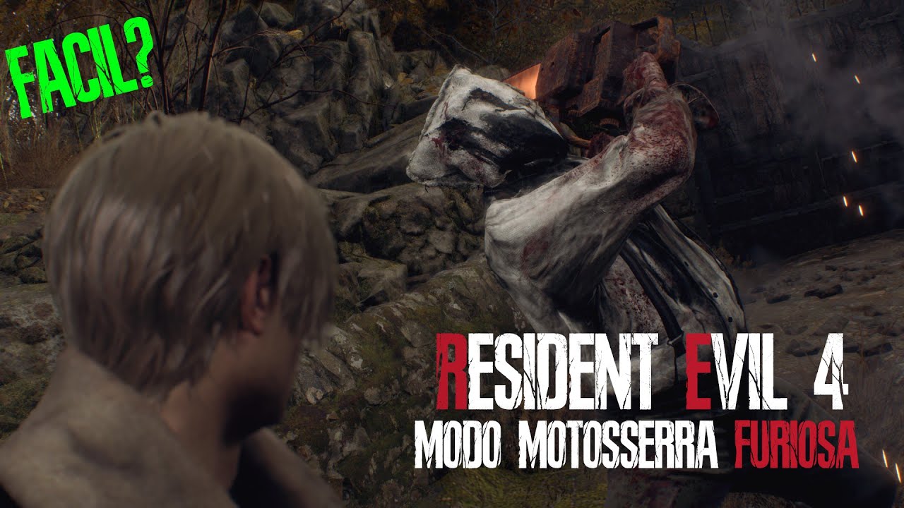 COMO PASSAR DO MODO MOTOSSERRA FURIOSA DE FORMA FÁCIL - Resident Evil 4 Remake Chainsaw Demo