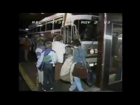 News coverage of the start of the 1983 strike between Greyhound lines and the union.