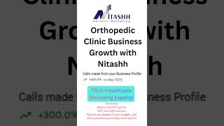 Orthopedic Clinic Business Growth with Nitashh TRUE Healthcare Marketing Experts #doctormarketing