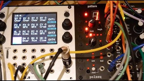polseq - pattern, 8 track polyrhythmic real time trigger sequencer eurorack module