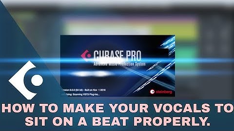 HOW TO MAKE YOUR VOCALS TO SIT ON A BEAT PROPERLY. #mixing #mastering #cubase