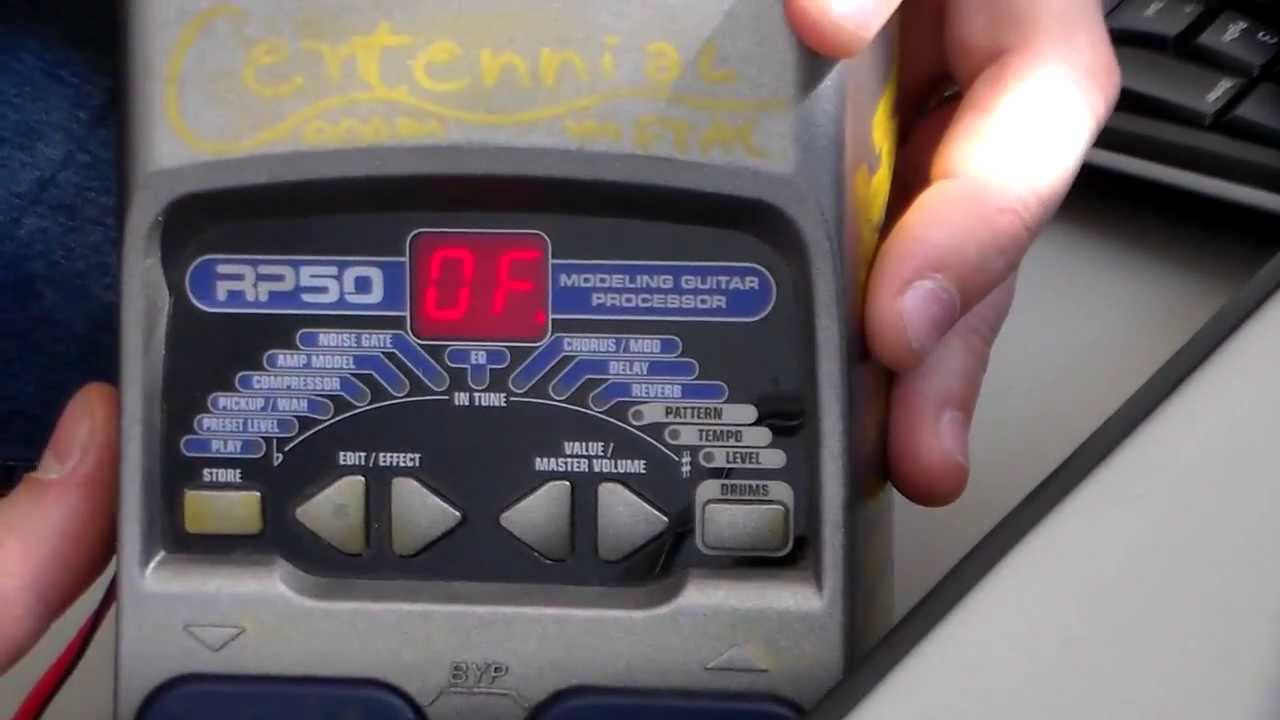 Mau contato digitech RP50 - how to fix faulty pads