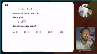 EX İ YOLDA GÖRDÜKTEN SONRA ÇÖZMELİK SORU 💥