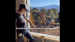 Window Bucks on Double Stud Wall