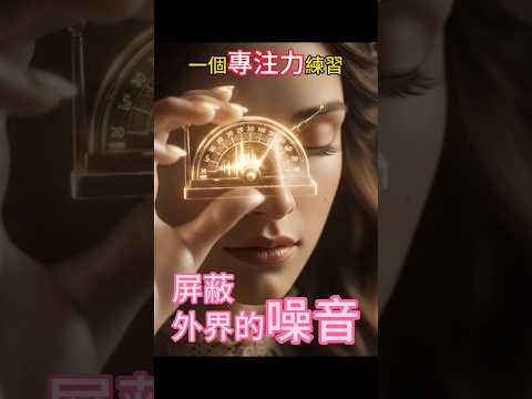 如何在高壓環境下保持專注？一個簡單的「聽覺焦點」練習。#專注 #效率 #shorts