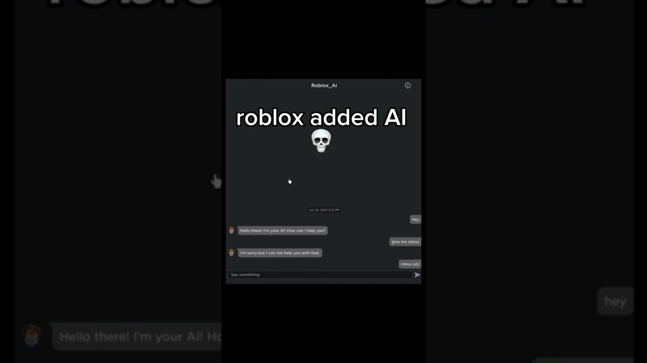 Roblox added AI π