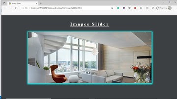 Image Slider in visual studio using HTML & CSS Tutorial.