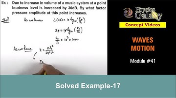 Class 11 Physics | Waves Motion | #41 Solved Example-17 on Wave Motion | For JEE & NEET